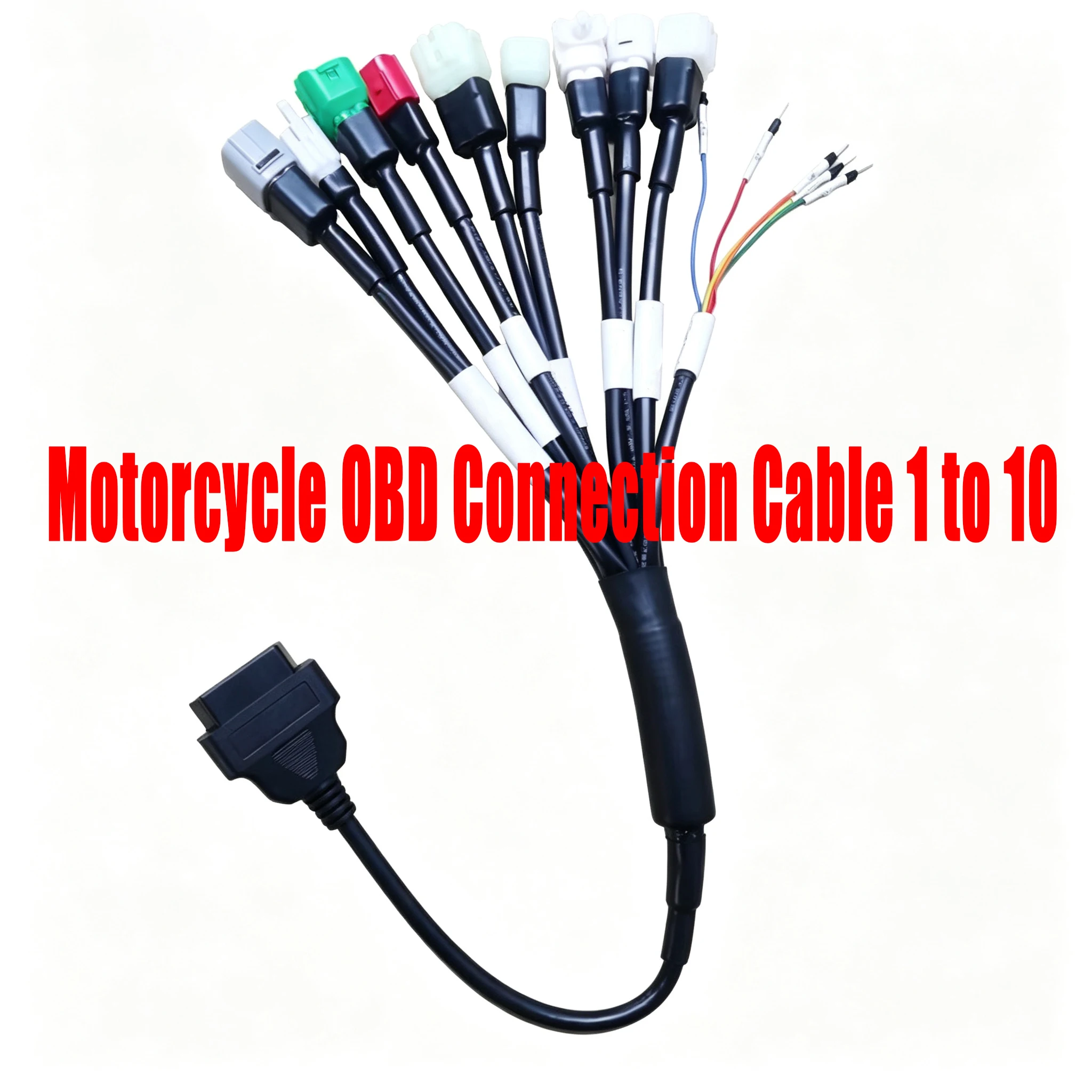 Motorcycle OBD Connection Cable 10 in 1 Universal for Su-zuki Kaw-asaki Yam-aha Hon-da Jumper Lines Wiring Harness
Motorcycle OBD Connection Cable 10 in 1 Universal for Su-zuki Kaw-asaki Yam-aha Hon-da Jumper Lines Wiring Harness