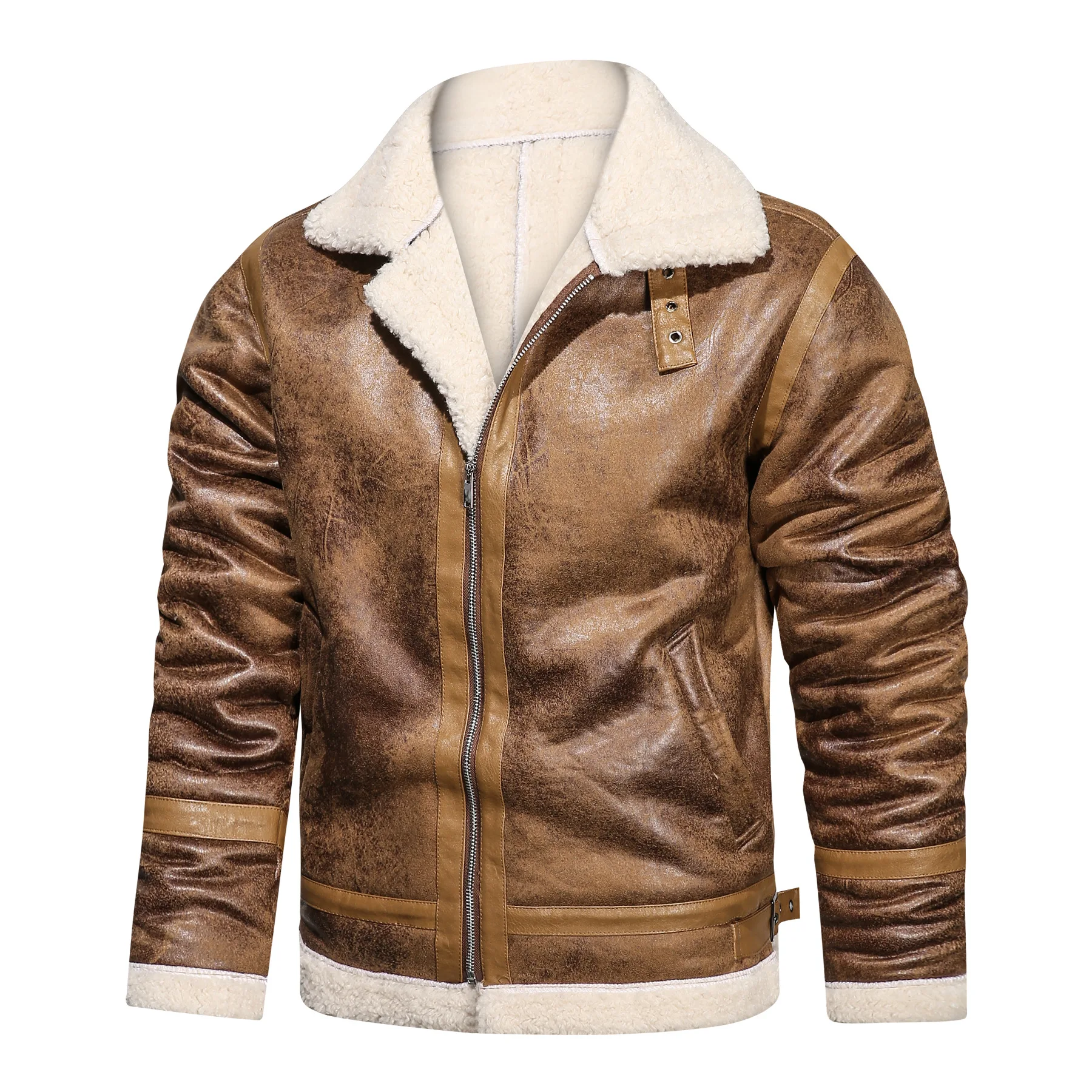 Winter Mens Suede Leather Jackets High-quality Male Thicken Warm Outerwear Retro Casual Coats Men Clothing Fur Motorcycle Jacket
Winter Mens Suede Leather Jackets High-quality Male Thicken Warm Outerwear Retro Casual Coats Men Clothing Fur Motorcycle Jacket