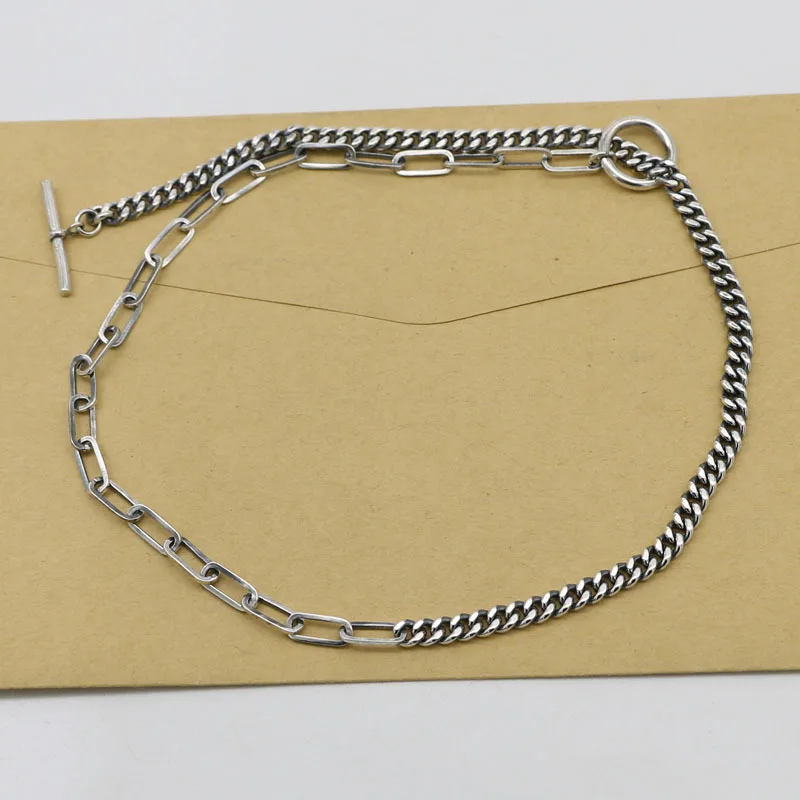 Korean Sterling Silver 925 Necklace Personalized Simple Thai Silver Chain Fashion Jewelry Sweater Chain Men's and Women's No Pen
Korean Sterling Silver 925 Necklace Personalized Simple Thai Silver Chain Fashion Jewelry Sweater Chain Men's and Women's No Pen