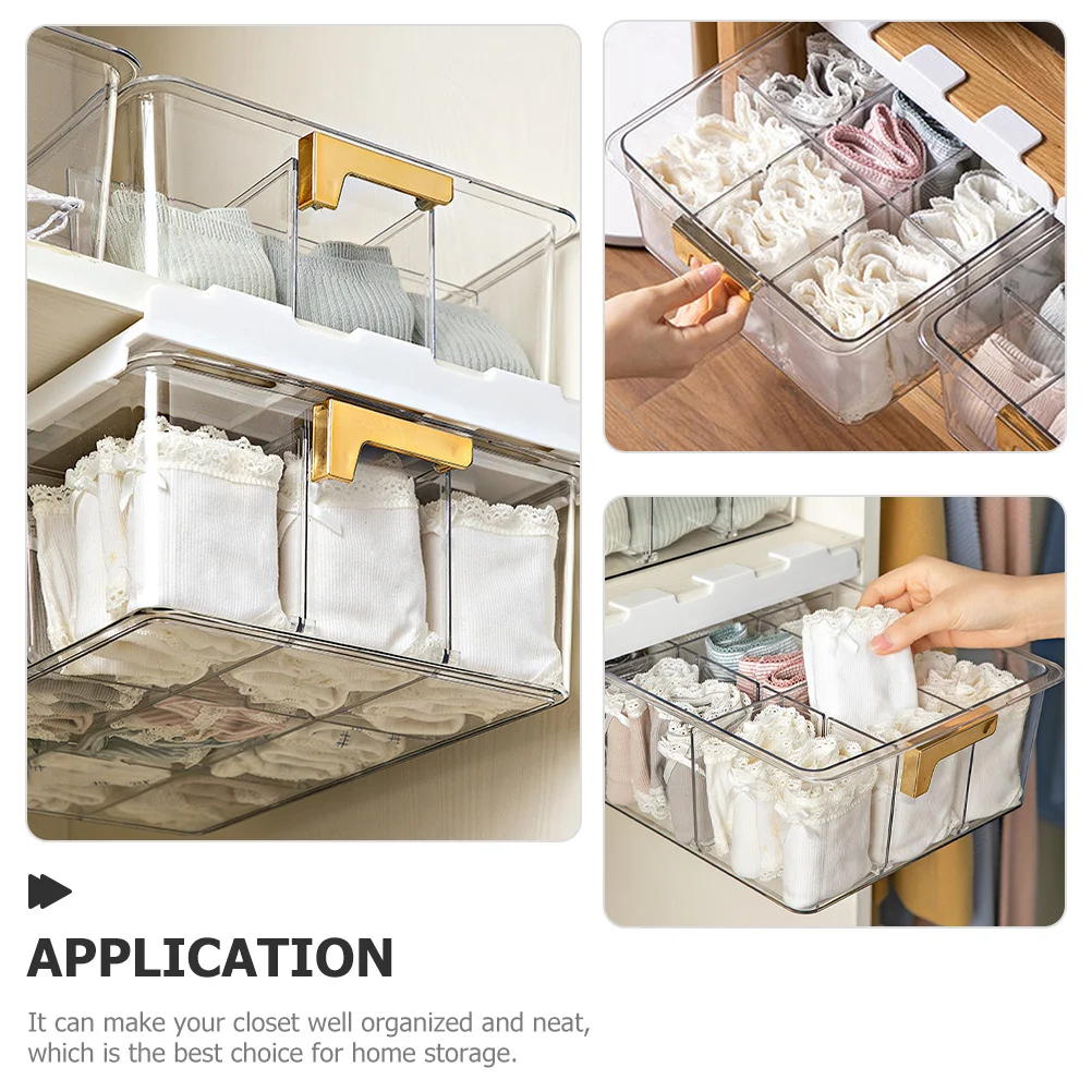 Underwear Sock Storage Box Transparent Drawer Organizer Compartment Closet Holder Hanging Sock Organizer Multi-Purpose
Underwear Sock Storage Box Transparent Drawer Organizer Compartment Closet Holder Hanging Sock Organizer Multi-Purpose