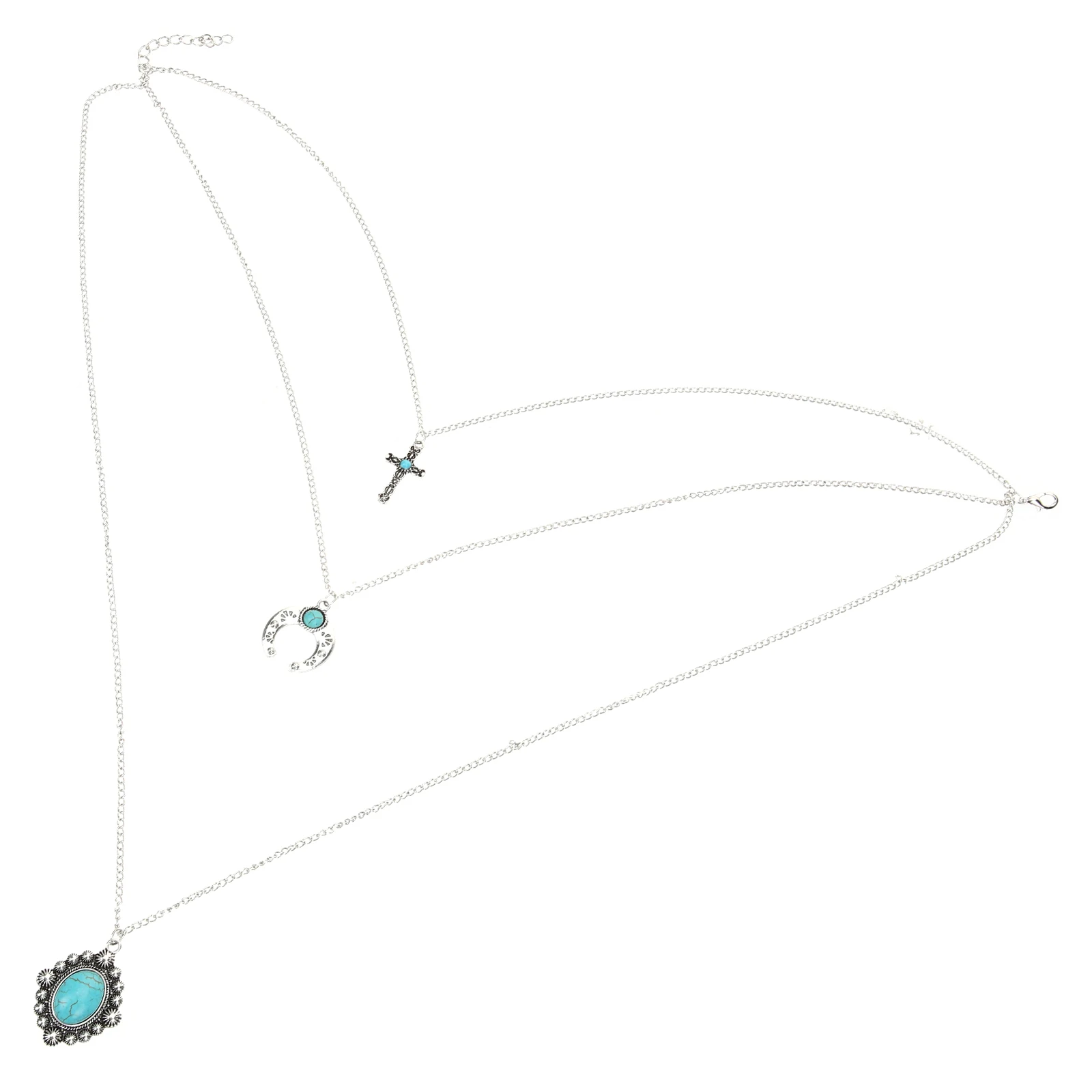Multi-layered Necklace Choker Women Multilayer Turquoise Pendant Alloy Stacked Elegant Jewelry for Party Gift Sweater Chain
Multi-layered Necklace Choker Women Multilayer Turquoise Pendant Alloy Stacked Elegant Jewelry for Party Gift Sweater Chain