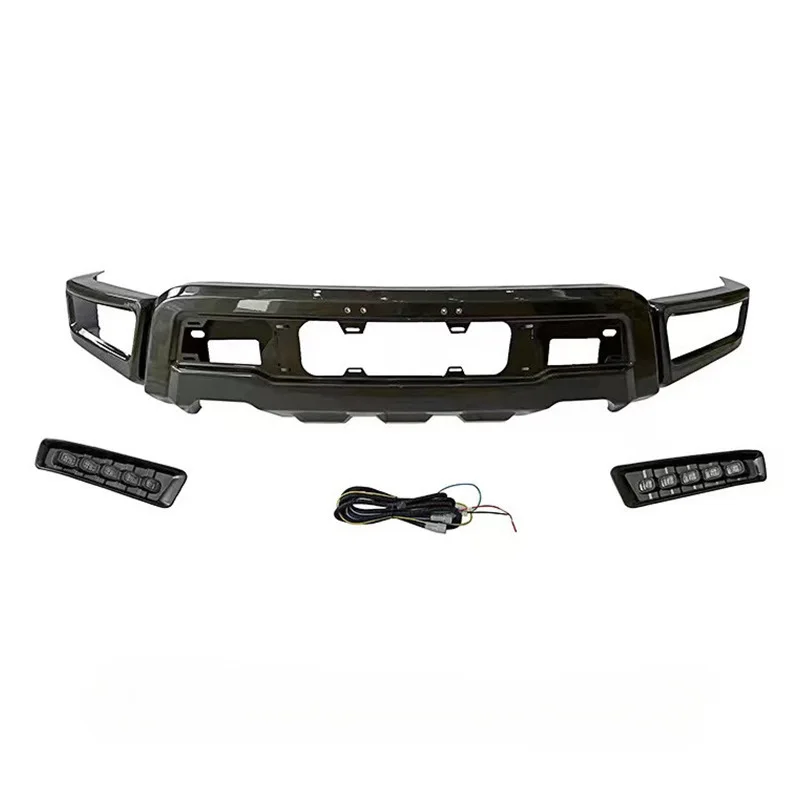 Suitable for 18-20 Ford F150 to change the Raptor front bar FORD F150 to change the LED Raptor front bar with lights 
Suitable for 18-20 Ford F150 to change the Raptor front bar FORD F150 to change the LED Raptor front bar with lights
