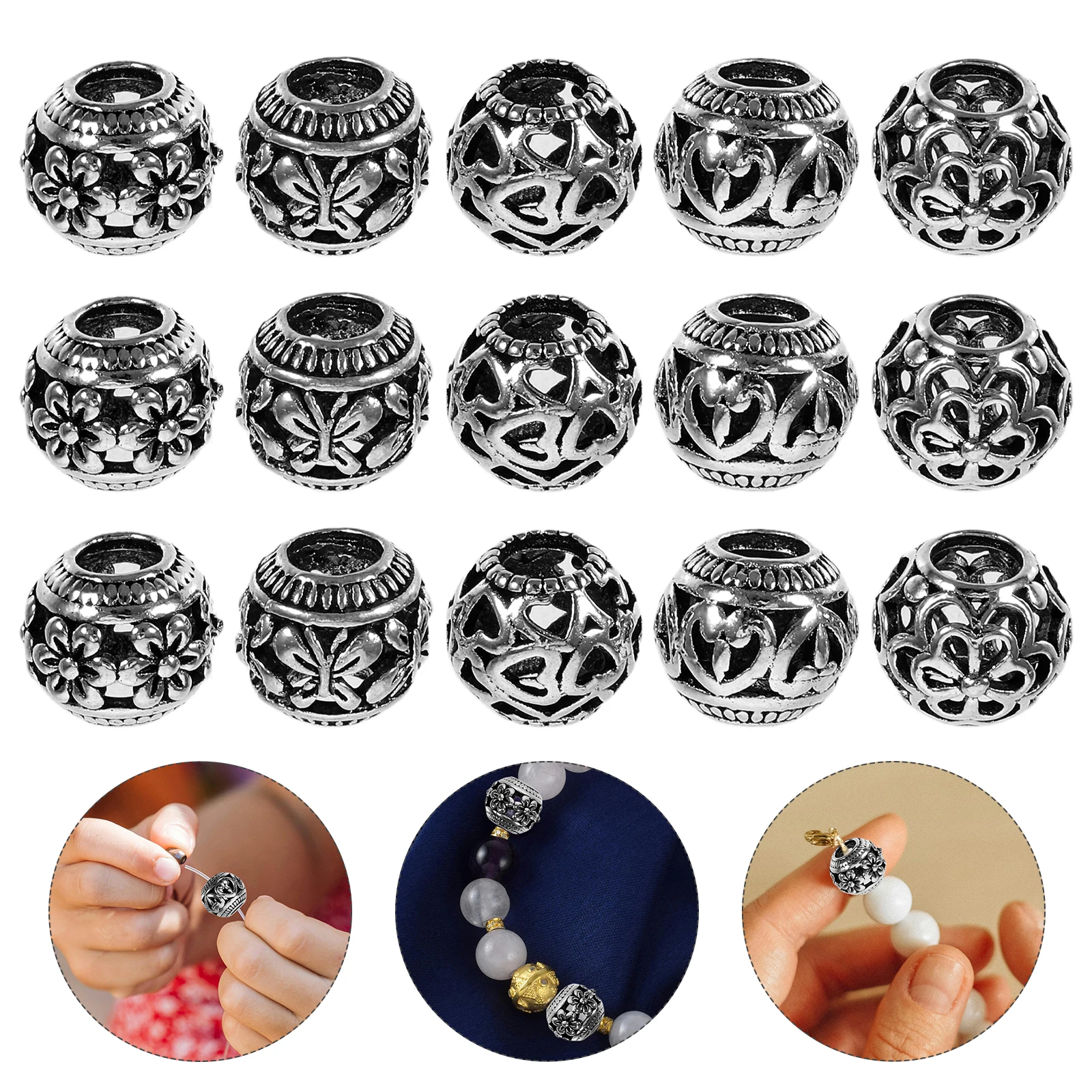 100 Pcs Jewelry Embroidery Beads for Necklace Making Bracelet Friendship Supplies
100 Pcs Jewelry Embroidery Beads for Necklace Making Bracelet Friendship Supplies