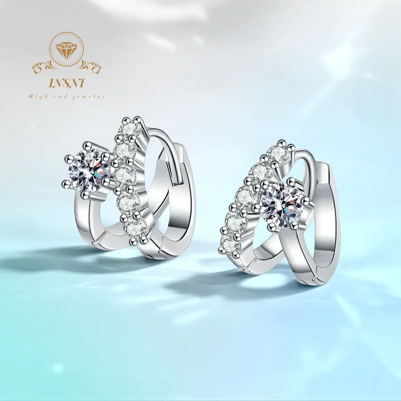 0.6Ct D Color French Luxury Moissanite Earrings S925 Sterling Silver Asymmetric Clip-On GRA Certified Free Gift box for Women
0.6Ct D Color French Luxury Moissanite Earrings S925 Sterling Silver Asymmetric Clip-On GRA Certified Free Gift box for Women