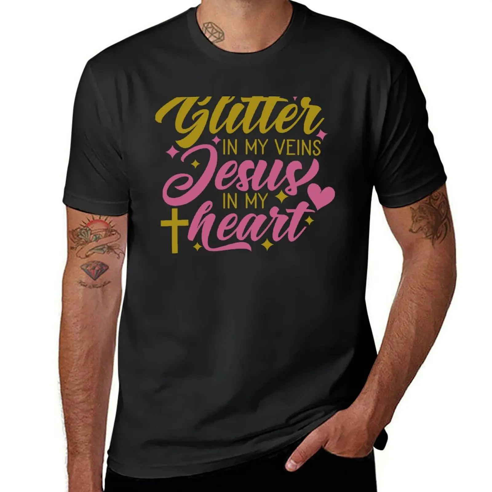 Glitter in my veins Jesus in my heart T-Shirt funny shirt cotton clothes oversizeds aesthetic clothes mens t shirts
Glitter in my veins Jesus in my heart T-Shirt funny shirt cotton clothes oversizeds aesthetic clothes mens t shirts