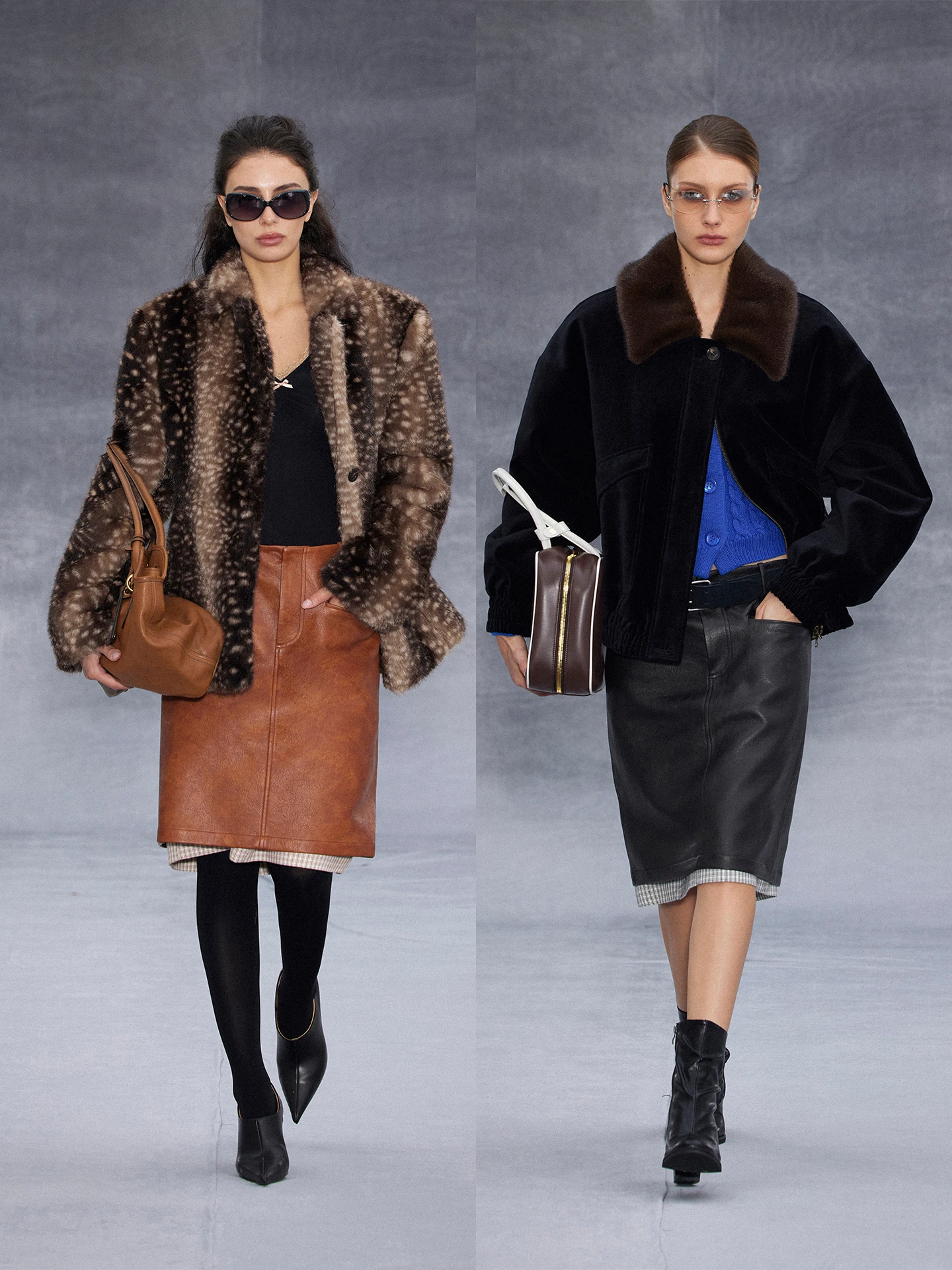 Randpickee Retro Series Short Low Waist Straight Cut Color Block Leather Skirt for Women Casual Style PU Polyester Fabric
Randpickee Retro Series Short Low Waist Straight Cut Color Block Leather Skirt for Women Casual Style PU Polyester Fabric