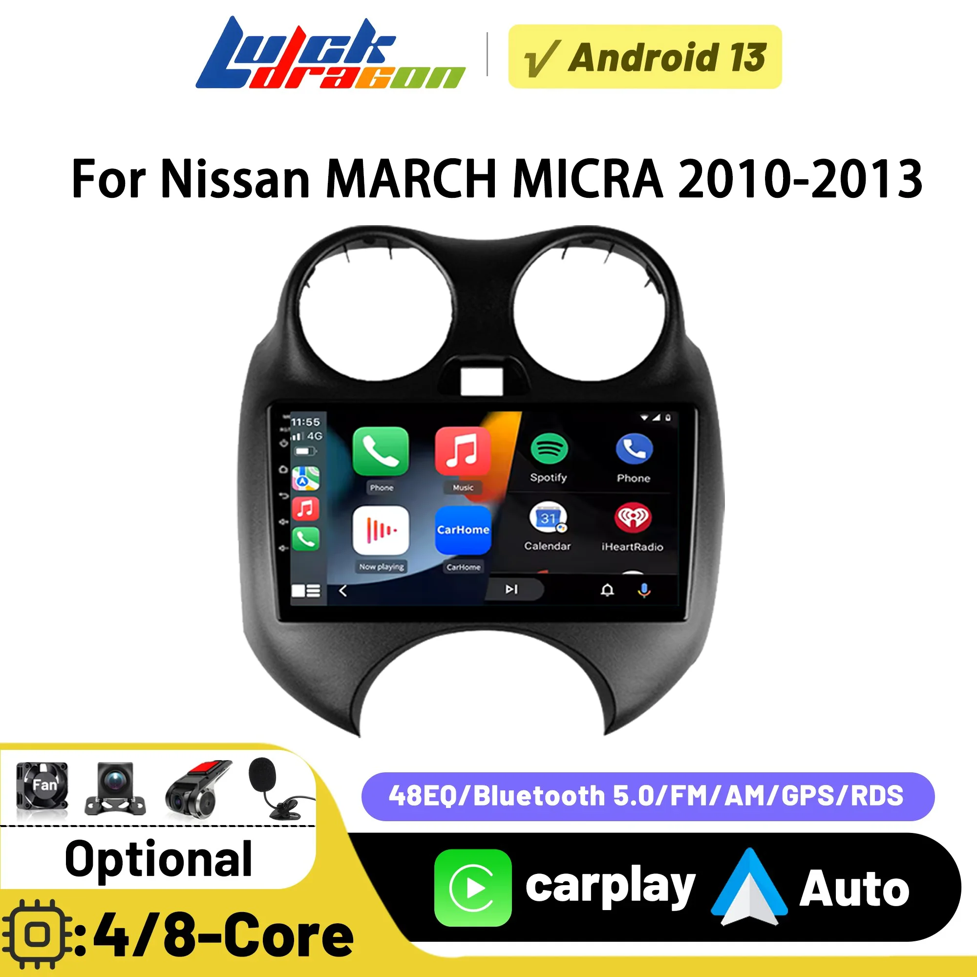 2Din Android 14 Car Radio for Nissan MARCH MICRA 2010-2013 Wireless Carplay Android Auto GPS Navi 4G DSP Car Intelligent Systems
2Din Android 14 Car Radio for Nissan MARCH MICRA 2010-2013 Wireless Carplay Android Auto GPS Navi 4G DSP Car Intelligent Systems