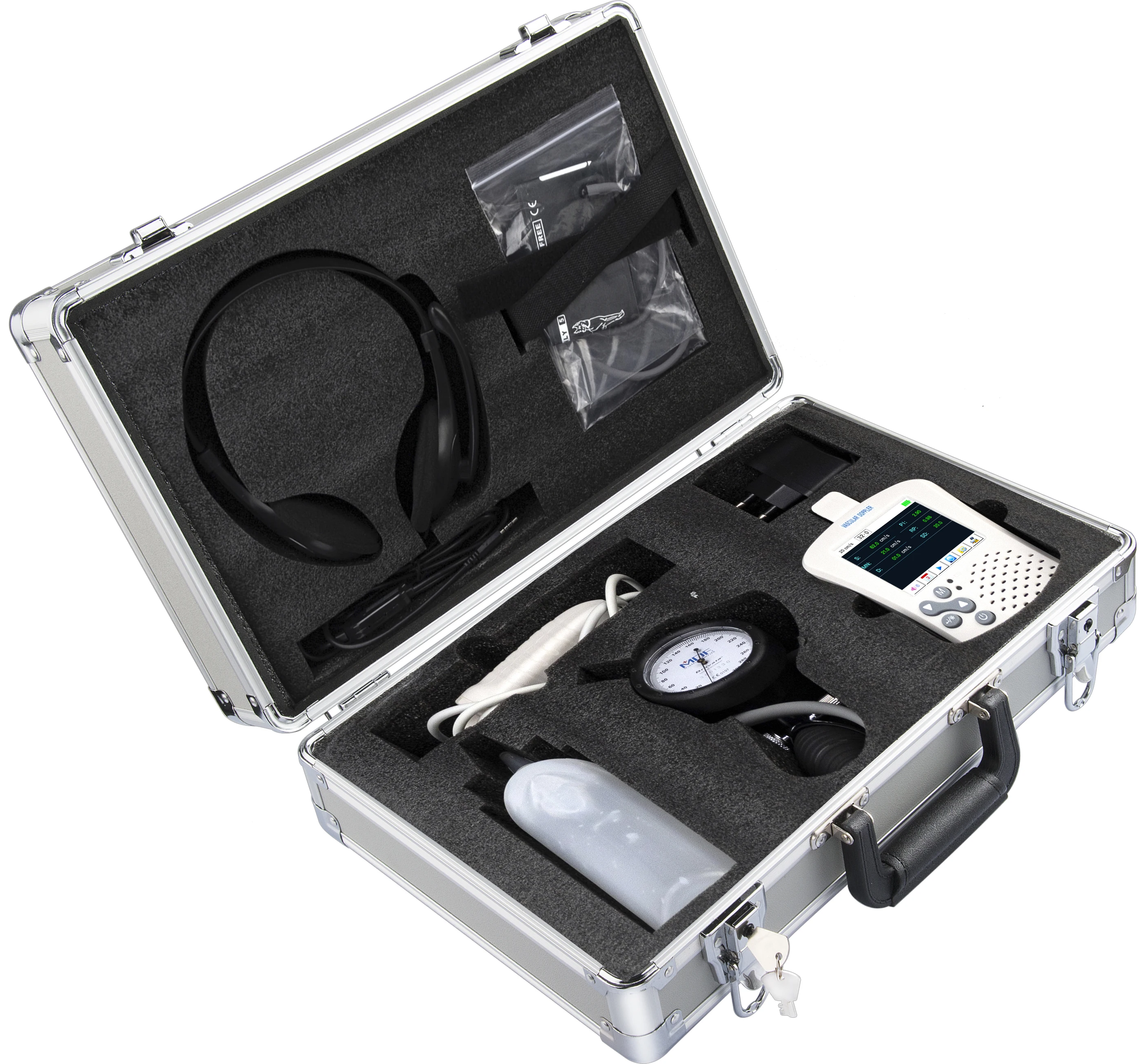 DBP-3000P Doppler Sphygmomanometer Veterinary Instrument for Testing Used in Hospitals Clinics Homes for Diagnosis
DBP-3000P Doppler Sphygmomanometer Veterinary Instrument for Testing Used in Hospitals Clinics Homes for Diagnosis