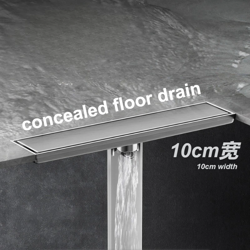 Tile Insertable Concealed Shower Floor Drain 304 Stainless Steel 100mm Wide Anti-Odor Rustproof
Tile Insertable Concealed Shower Floor Drain 304 Stainless Steel 100mm Wide Anti-Odor Rustproof