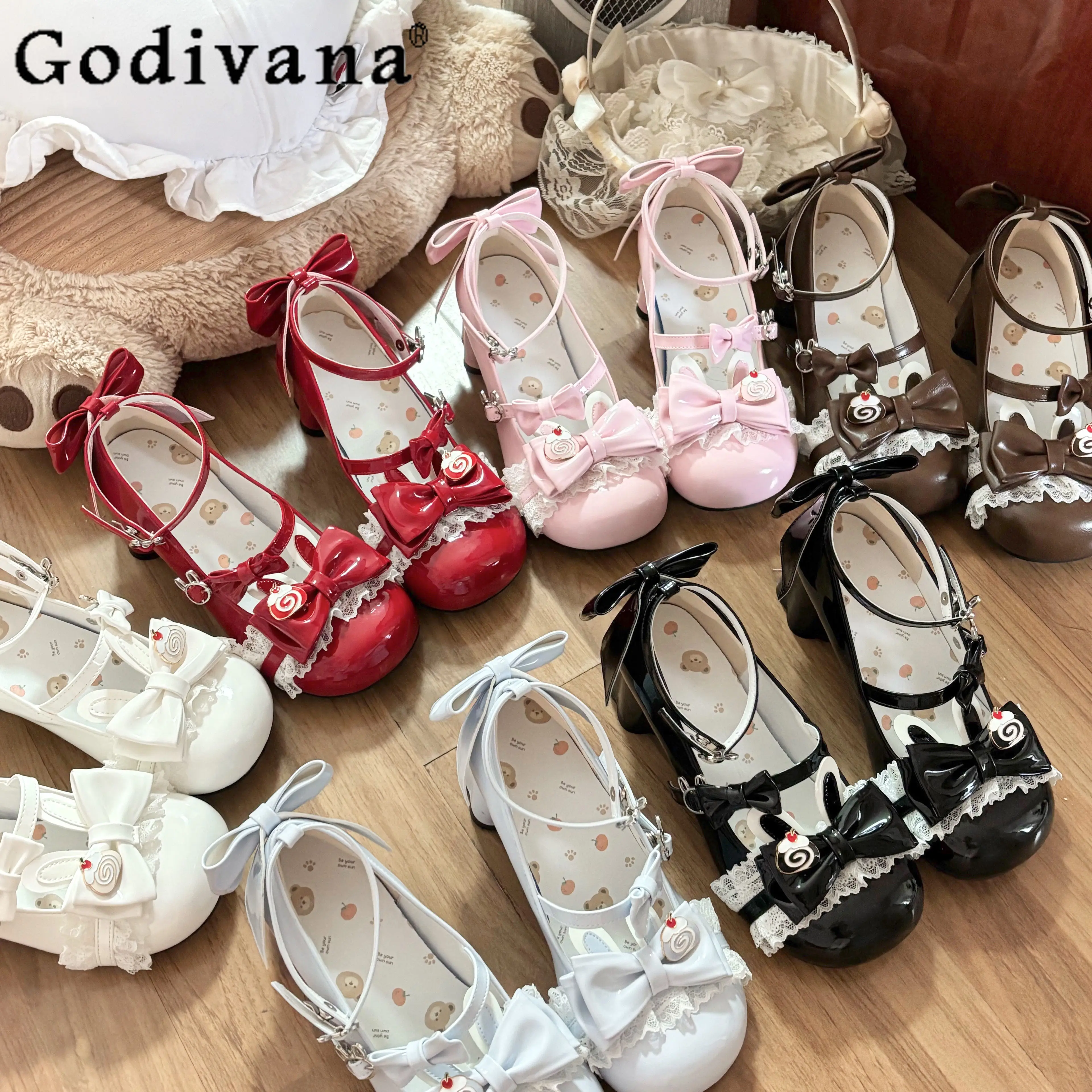Japanese Girls Sweet Lolita Mary Jane Shoes Spring Summer New Women Kawaii Cute Bow Round Head Mid Heel Pumps Princess Shoes
Japanese Girls Sweet Lolita Mary Jane Shoes Spring Summer New Women Kawaii Cute Bow Round Head Mid Heel Pumps Princess Shoes
