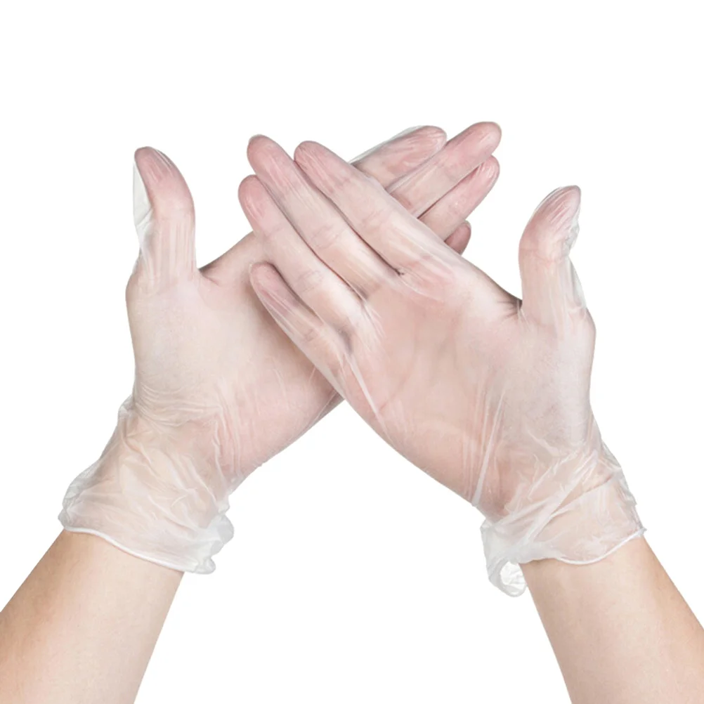 100Pcs Disposable PVC Gloves Ambidextrous Oil Resistant Odor Free Safe for Food Handling Cooking Industrial Large 
100Pcs Disposable PVC Gloves Ambidextrous Oil Resistant Odor Free Safe for Food Handling Cooking Industrial Large