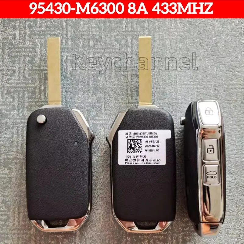 keychannel 1pcs Original 95430-M6300 Car Key Remote Genuine 8A 433MHZ 3 Buttons Flip Key Fob for KIA K3 Cerato 2018-2022
keychannel 1pcs Original 95430-M6300 Car Key Remote Genuine 8A 433MHZ 3 Buttons Flip Key Fob for KIA K3 Cerato 2018-2022