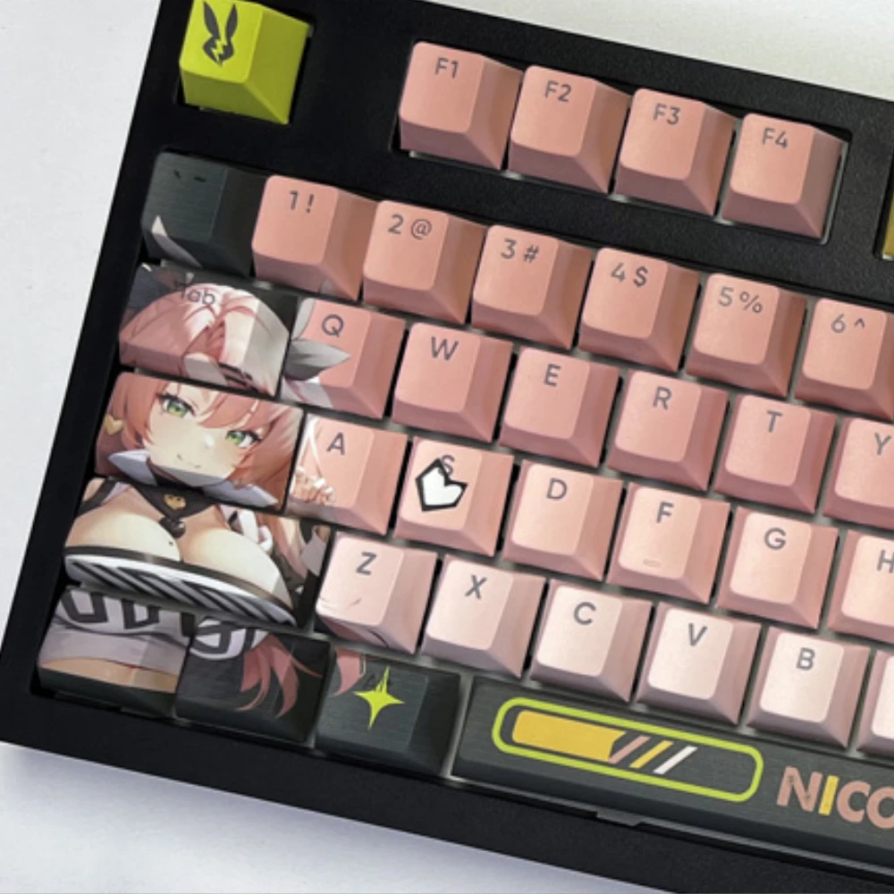 ZZZ Anime Nicole Keycaps Set 133keys Custom Cute Artisan Keycaps Kawaii Point Key Caps Mechanical Keyboard Cap Gamer Accessories
ZZZ Anime Nicole Keycaps Set 133keys Custom Cute Artisan Keycaps Kawaii Point Key Caps Mechanical Keyboard Cap Gamer Accessories