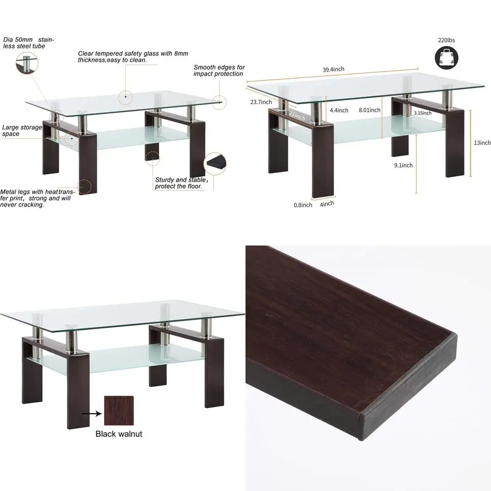 Tempered Glass Coffee Table with Metal Legs for Living Room and End Use
Tempered Glass Coffee Table with Metal Legs for Living Room and End Use