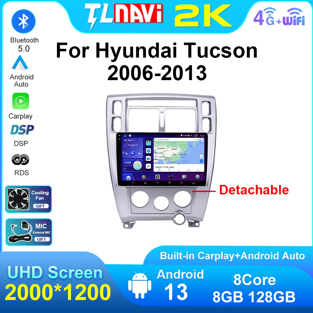 QLED 2000*1200 Android Auto Car Radio Multimedia Player For Hyundai Tucson 2006 2007 2008 2009 2010 - 2013 GPS Navigator Carplay
QLED 2000*1200 Android Auto Car Radio Multimedia Player For Hyundai Tucson 2006 2007 2008 2009 2010 - 2013 GPS Navigator Carplay