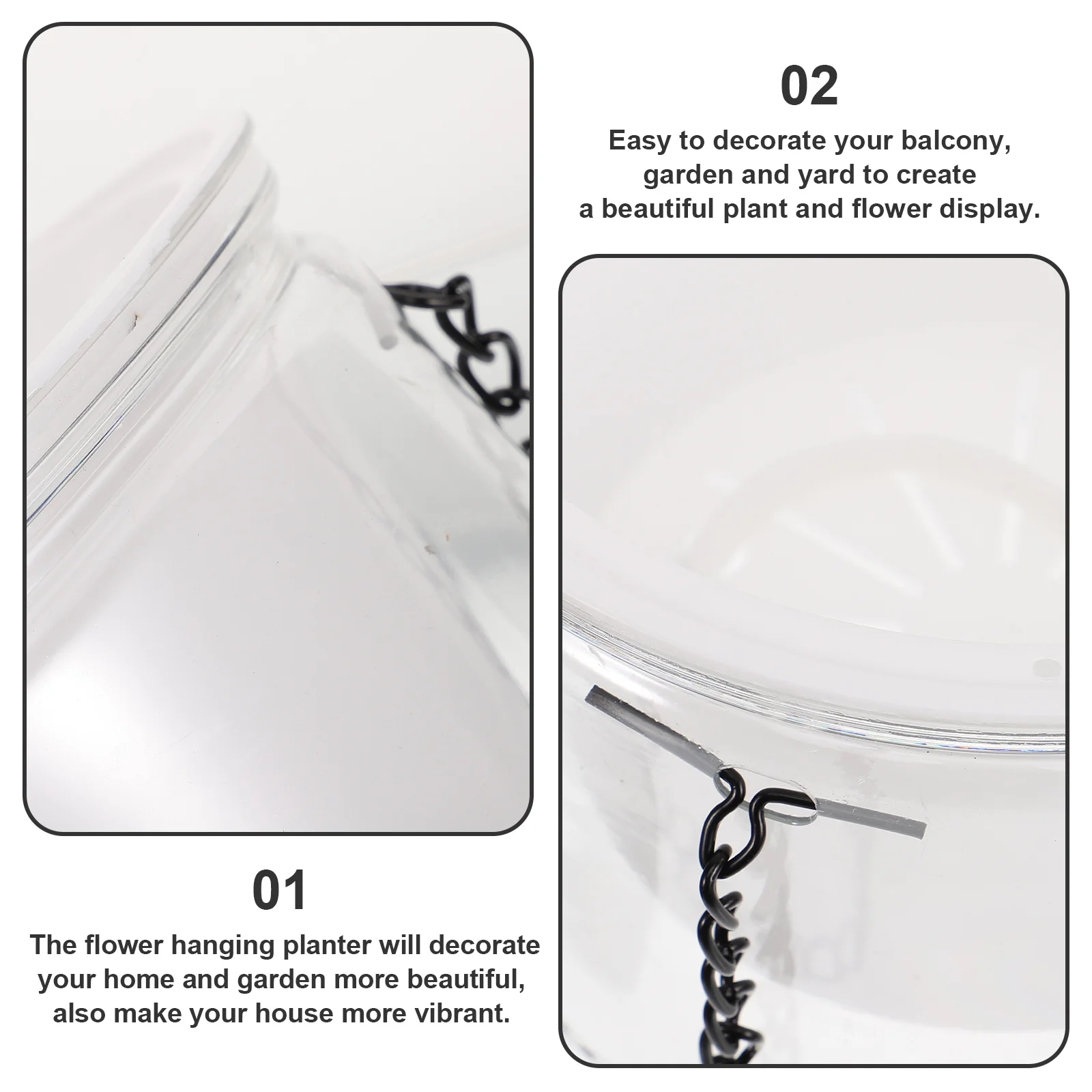 Resin Flower Pot Durable Hanging Planter Indoor Outdoor Self Watering Garden Decor Balcony Yard Self Watering Flower Pot 
Resin Flower Pot Durable Hanging Planter Indoor Outdoor Self Watering Garden Decor Balcony Yard Self Watering Flower Pot