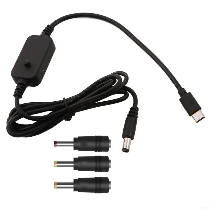77UB USB C to 5V 9V 12V 15V 20V 2.5mm/3.5mm/4.0mm/5.5mm Adjustable Cable with LED Dislpay for Toy Games Speaker
77UB USB C to 5V 9V 12V 15V 20V 2.5mm/3.5mm/4.0mm/5.5mm Adjustable Cable with LED Dislpay for Toy Games Speaker