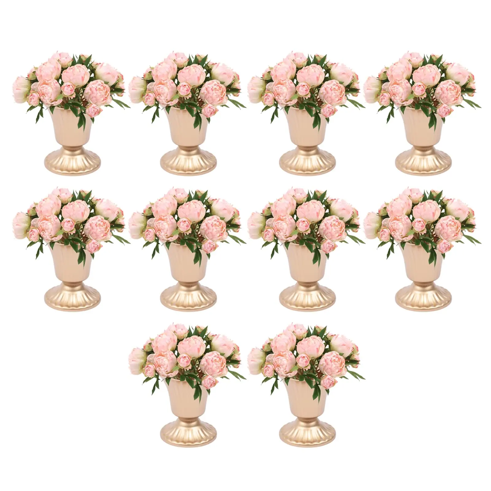 10Pcs Gold Metal Candle Holders 3.94" Tall Stand Flowers Vase Candlestick Flower Arrangement Candelabra Candle Holder Stand Set
10Pcs Gold Metal Candle Holders 3.94" Tall Stand Flowers Vase Candlestick Flower Arrangement Candelabra Candle Holder Stand Set