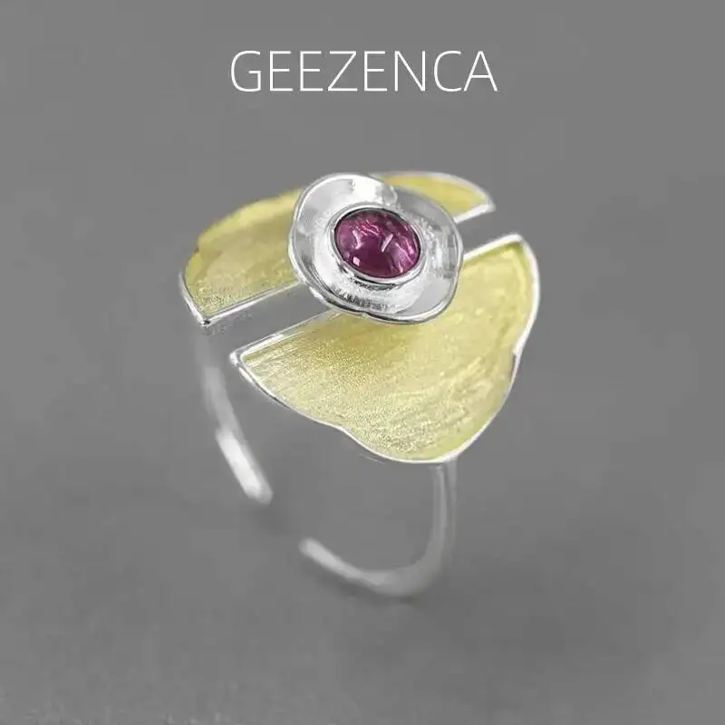 Кольца GEEZENCA S925 из серебра с двухцветным покрытием, женские кольца с гранатом и аквамарином, дизайнерское кольцо с натуральным камнем, регулируемое по размеру
Кольца GEEZENCA S925 из серебра с двухцветным покрытием, женские кольца с гранатом и аквамарином, дизайнерское кольцо с натуральным камнем, регулируемое по размеру