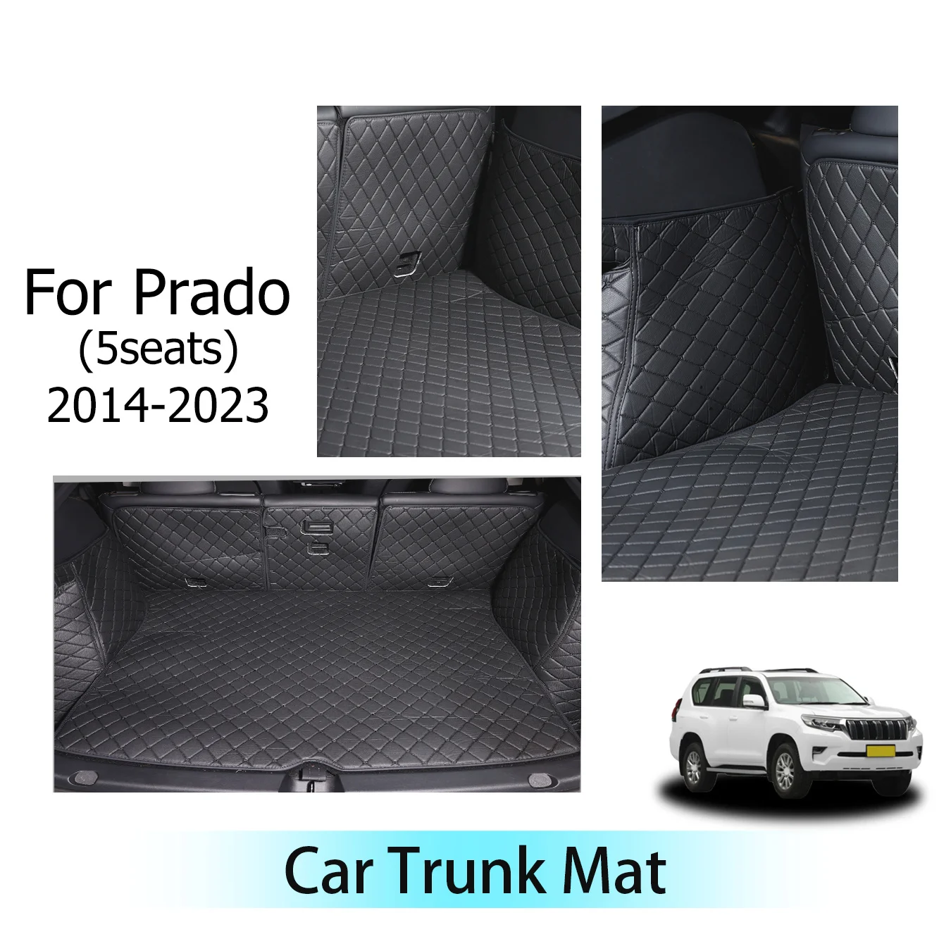 Car Trunk Mat For Prado (5seats) For 2014-2023 Three Layer PU Leather Trunk Protection Car Accessories Auto Interior Decoration
Car Trunk Mat For Prado (5seats) For 2014-2023 Three Layer PU Leather Trunk Protection Car Accessories Auto Interior Decoration
