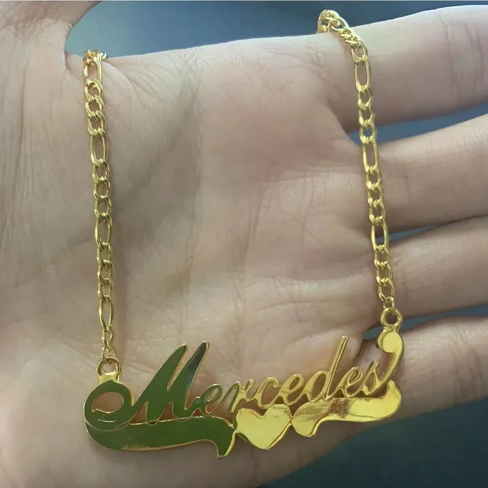 2024 Custom Name Necklaces Personalized Nameplate Heart Pendant Chains Customized Name Necklace Women Jewelry Necklace Gifts
2024 Custom Name Necklaces Personalized Nameplate Heart Pendant Chains Customized Name Necklace Women Jewelry Necklace Gifts