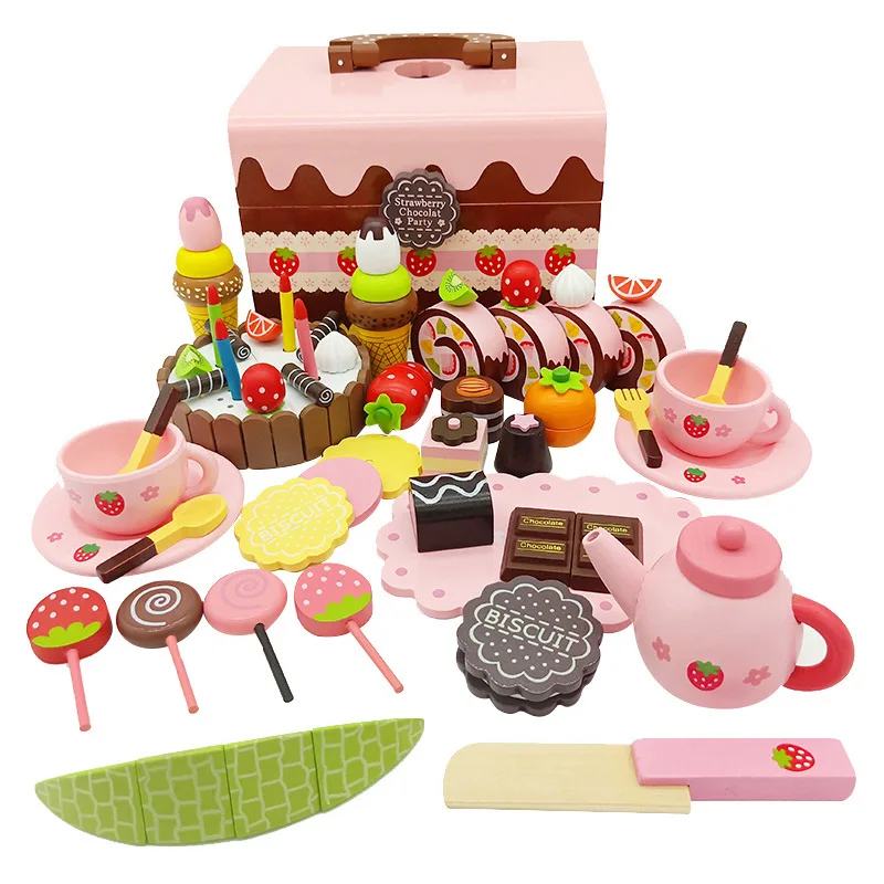 Kitchen Toys Pretend Play Preschool Cooking Set Kids' Role Play Food Cutting Pretend Wood Cake Toy
Kitchen Toys Pretend Play Preschool Cooking Set Kids' Role Play Food Cutting Pretend Wood Cake Toy