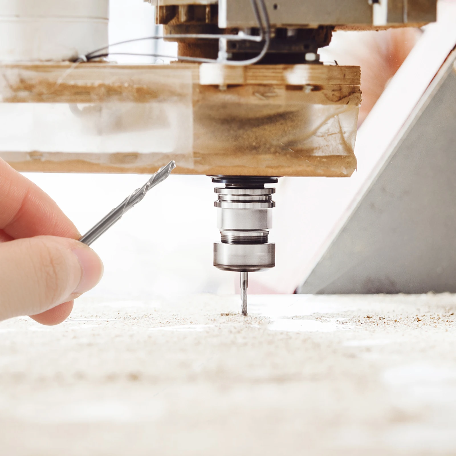 Drill Bit CNC Router Bits 1 8 Shank Milling Hard Material Woodworking Projects Carbide Tool Double Blade Design
Drill Bit CNC Router Bits 1 8 Shank Milling Hard Material Woodworking Projects Carbide Tool Double Blade Design