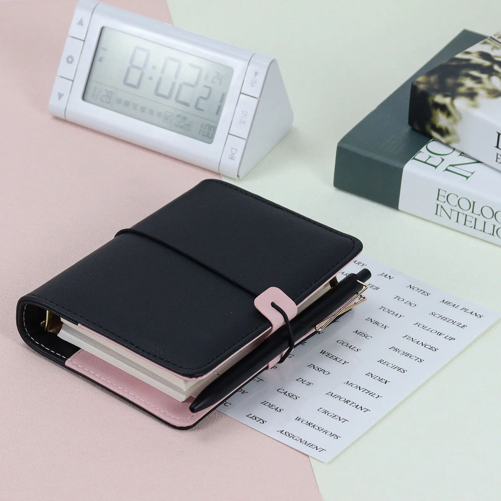 a7 black Pink Loose Leaf Binder Notebook Inner Core Cover Note Book Journal Planner Office Stationery Supplies
a7 black Pink Loose Leaf Binder Notebook Inner Core Cover Note Book Journal Planner Office Stationery Supplies