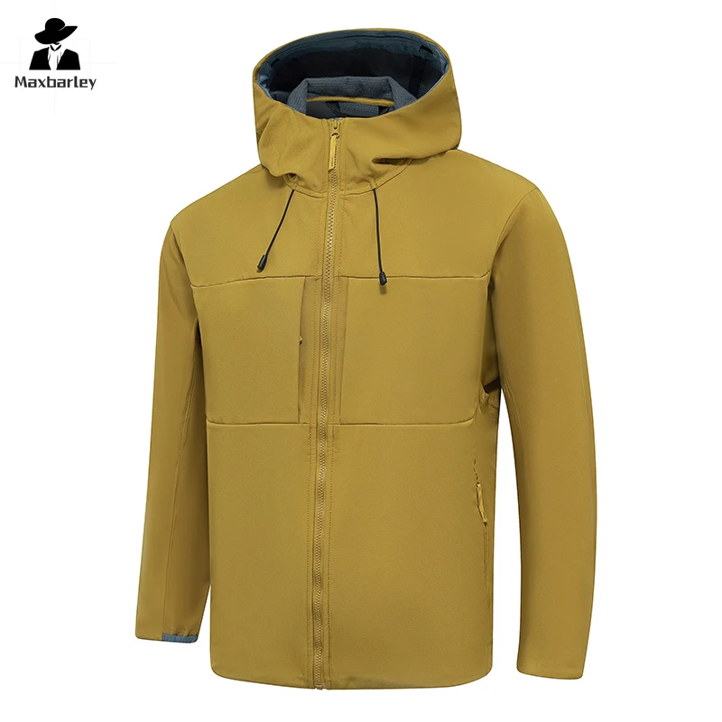 Hiking Outdoor Jacket Men's Autumn Trendy Soft Shell Waterproof Hooded Windbreaker Couple Casual Loose Zipper Coat Work Raincoat
Hiking Outdoor Jacket Men's Autumn Trendy Soft Shell Waterproof Hooded Windbreaker Couple Casual Loose Zipper Coat Work Raincoat