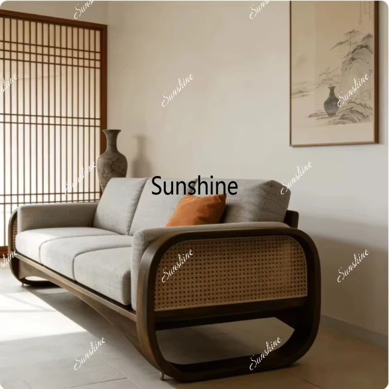 New Chinese style, solid wood sofa living room classic light luxury comfortable simple furniture
New Chinese style, solid wood sofa living room classic light luxury comfortable simple furniture