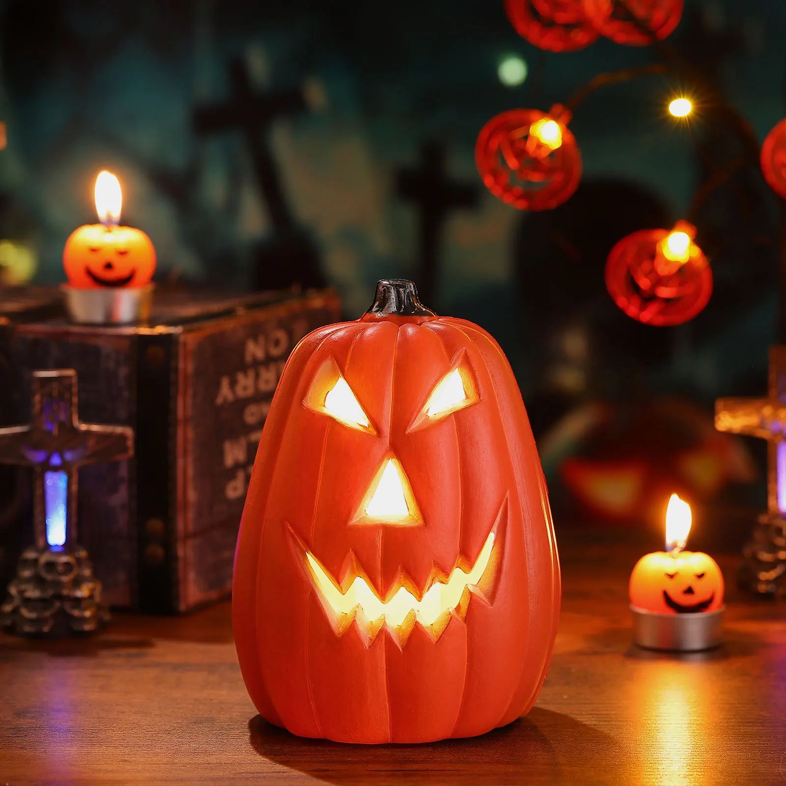 3D Carved Pumpkin Lamp Halloween Led Light Decorative Creative Halloween Party Supplies Household Spooky Outdoor Indoor Ghost
3D Carved Pumpkin Lamp Halloween Led Light Decorative Creative Halloween Party Supplies Household Spooky Outdoor Indoor Ghost