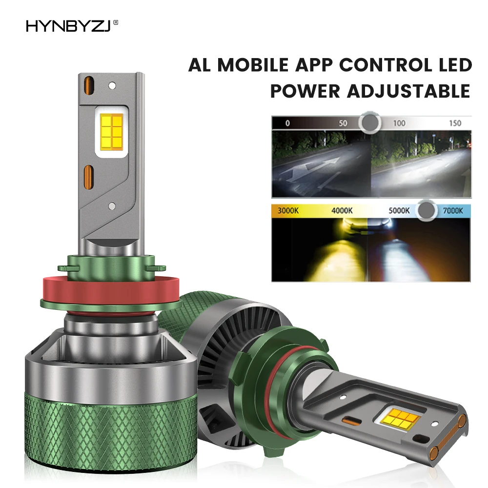 HYNBYZJ H7 LED H4 Фара AI Mobile APP Control 1500 Вт 3000K-8000K Умный светодиодный чип высокой мощности для H7 9005 9006 Автомобильные аксессуары
HYNBYZJ H7 LED H4 Фара AI Mobile APP Control 1500 Вт 3000K-8000K Умный светодиодный чип высокой мощности для H7 9005 9006 Автомобильные аксессуары