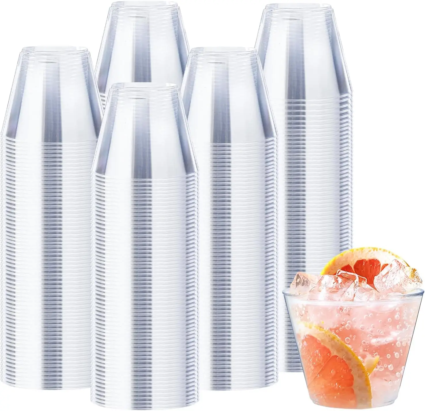 9 oz Clear Plastic Cups, 300 Pack Disposable Fancy Cup for Wedding, Cocktail Cups 9 Ounce, Bulk Clear Plastic Tumblers for Ic
9 oz Clear Plastic Cups, 300 Pack Disposable Fancy Cup for Wedding, Cocktail Cups 9 Ounce, Bulk Clear Plastic Tumblers for Ic