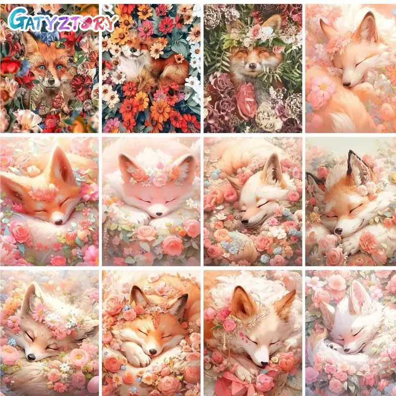 GATYZTORY Frame Cartoon Fox Paint By Numbers For Adults Kids Handpainted Animal DIY Oil Painting Canvas Drawing Gift Home Art
GATYZTORY Frame Cartoon Fox Paint By Numbers For Adults Kids Handpainted Animal DIY Oil Painting Canvas Drawing Gift Home Art