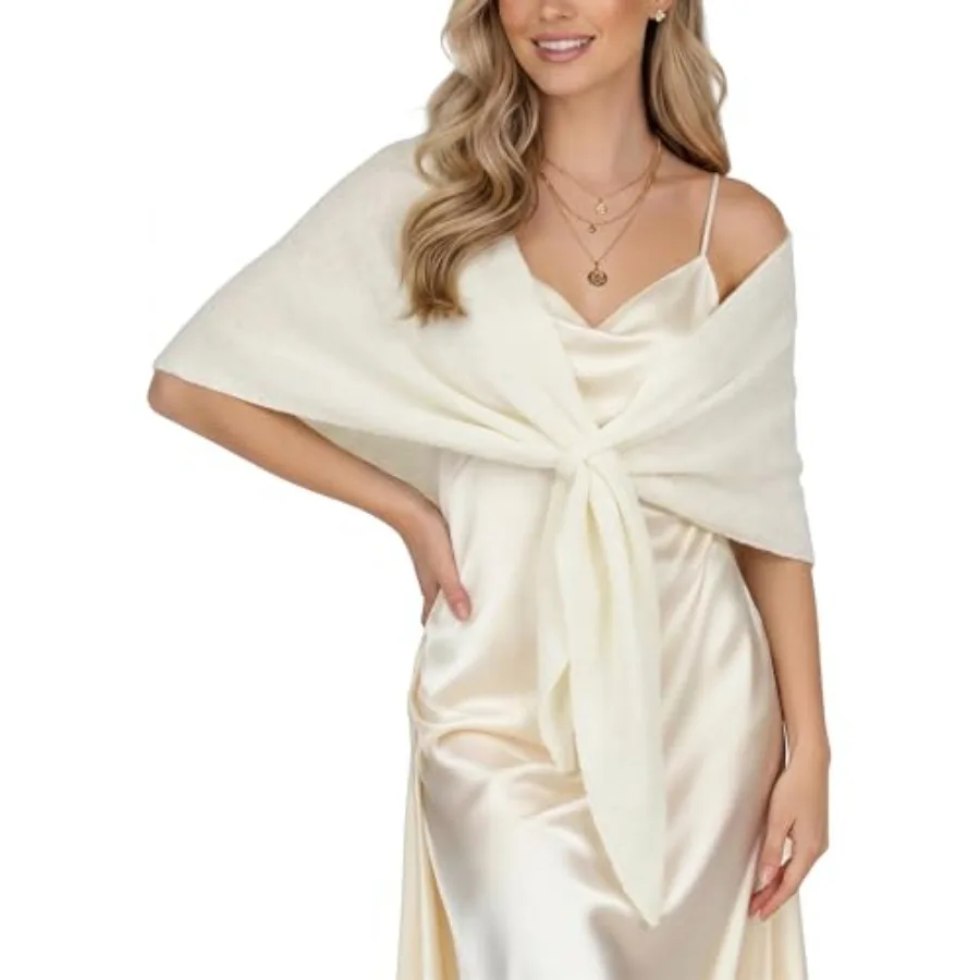 Shawl Wraps for Women Soft Lightweight Wool Blend Knit Triangle Scarf Cardigan Cape Topper for Spring Fall Winter
Shawl Wraps for Women Soft Lightweight Wool Blend Knit Triangle Scarf Cardigan Cape Topper for Spring Fall Winter