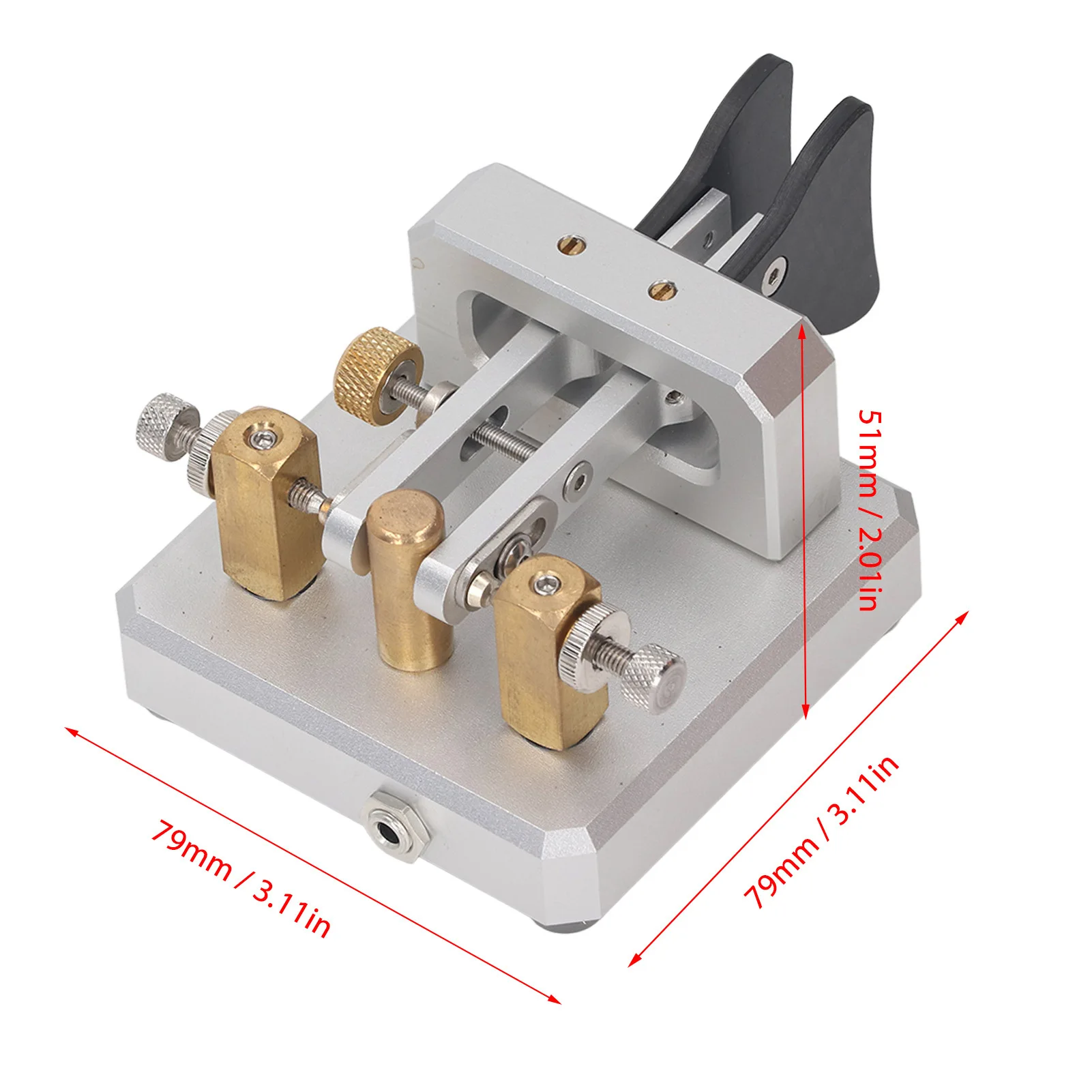 Dual-Paddle Automatic Key Wireless Morse Keyer Shortwave CW Transmitter Morse Code Key