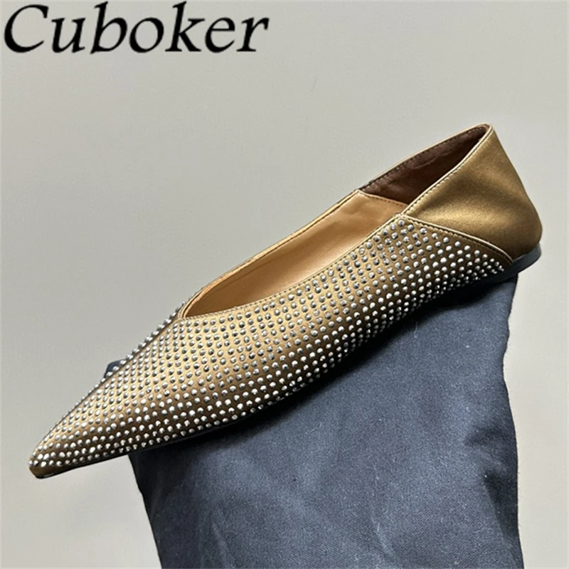 2024 Summer Pointed Toe Crystal Ballet Flat Shoes Women Fashion Slip On Casual Loafers Shoes Elegant Dress Single Shoes Femme
2024 Summer Pointed Toe Crystal Ballet Flat Shoes Women Fashion Slip On Casual Loafers Shoes Elegant Dress Single Shoes Femme
