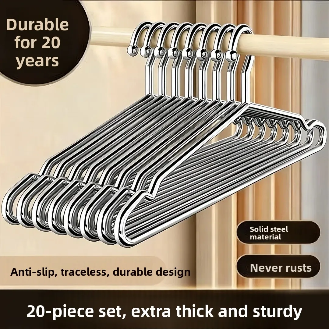 Thick 304 Stainless Steel Clothes Hanger Anti-Slip Drying Clothes Hook Home Storage Organizer for Coats And Clothes
Thick 304 Stainless Steel Clothes Hanger Anti-Slip Drying Clothes Hook Home Storage Organizer for Coats And Clothes