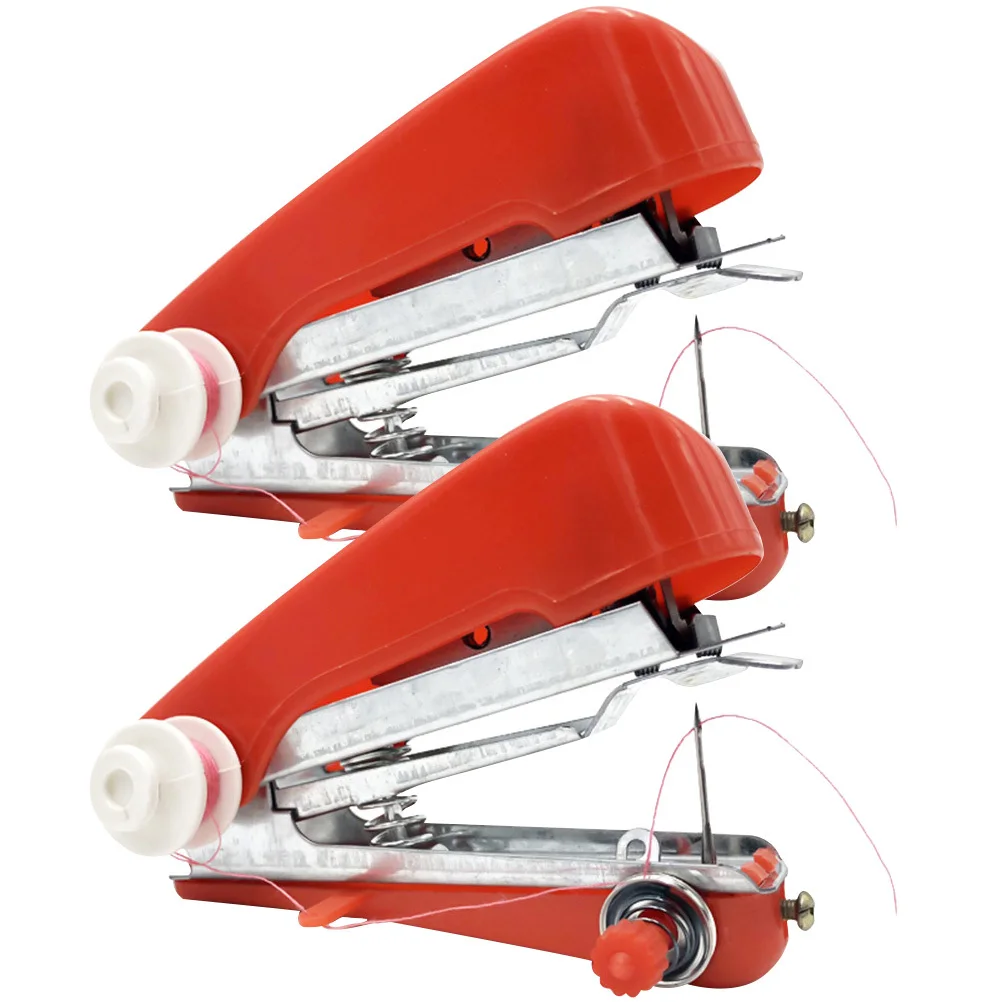 2Pcs Handheld Mini Sewing Machine Portable Cordless Handy Manual Mending Tool for Home Sewing Kit Mending Machine 
2Pcs Handheld Mini Sewing Machine Portable Cordless Handy Manual Mending Tool for Home Sewing Kit Mending Machine