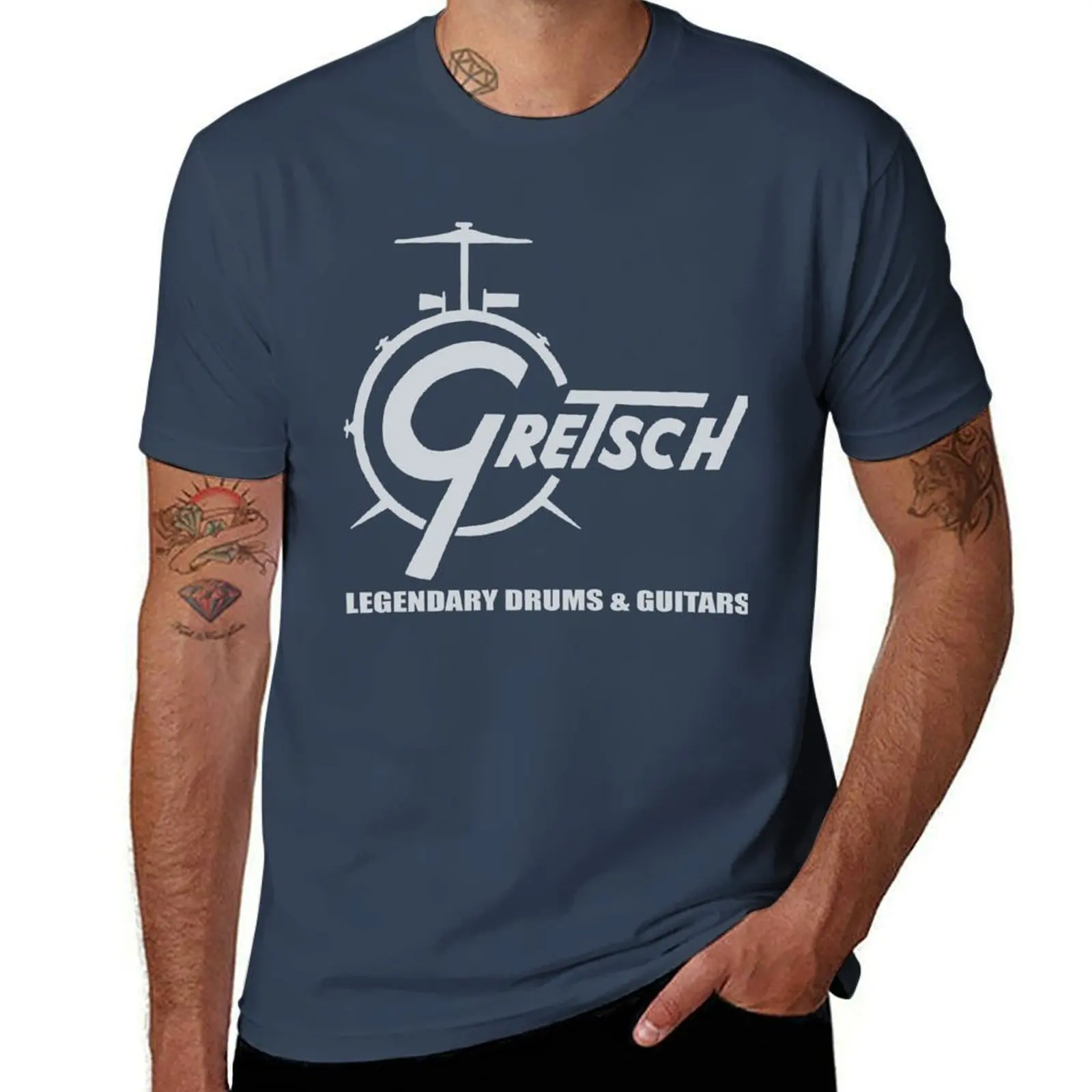Vintage Gretsch - Legendary Drums and Guitars T-Shirt blacks summer tops outfits for men
Vintage Gretsch - Legendary Drums and Guitars T-Shirt blacks summer tops outfits for men