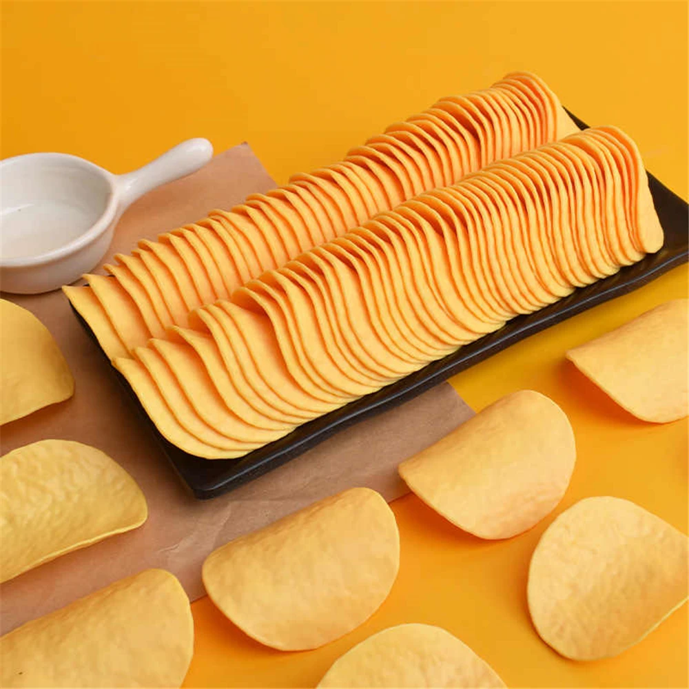 20 Pcs/Lot fake realistic food model wedding birthday festive party supplies table decor Artificial fake simulation potato chips
20 Pcs/Lot fake realistic food model wedding birthday festive party supplies table decor Artificial fake simulation potato chips