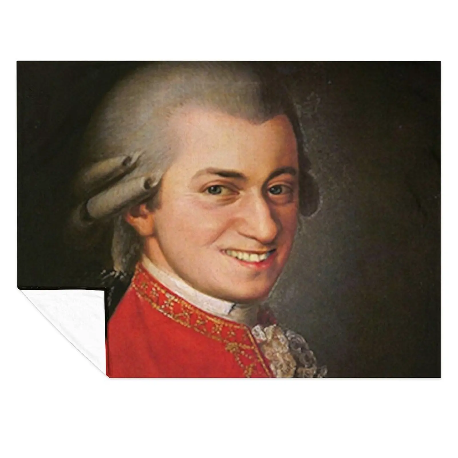 Smiling Wolfgang Amadeus Mozart art famous music composer funny meme Throw Blanket Vintage heavy to sleep Blankets 
Smiling Wolfgang Amadeus Mozart art famous music composer funny meme Throw Blanket Vintage heavy to sleep Blankets