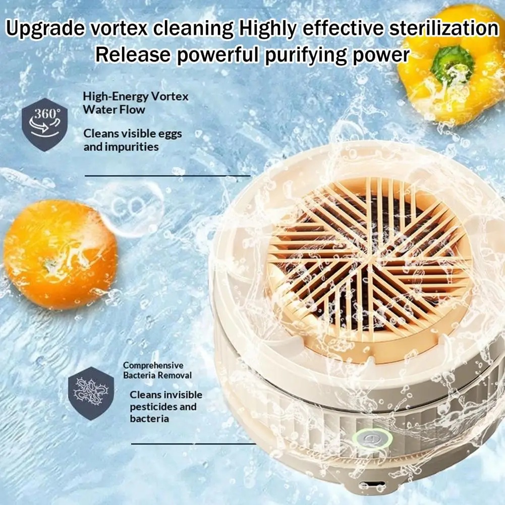 Fruit And Vegetable Washer Device With Hydroxyl Radical Tech USB Rechargeable Fruit Cleaner For Cleaning Vegetables Fruits Meat
Fruit And Vegetable Washer Device With Hydroxyl Radical Tech USB Rechargeable Fruit Cleaner For Cleaning Vegetables Fruits Meat
