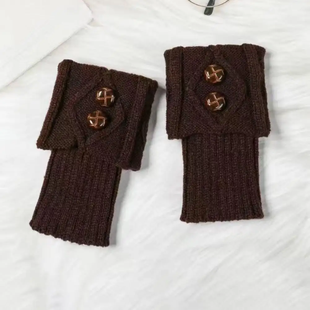 Fashionable Leg Sleeves Stylish Women's Knitted Leg Warmers with Buttons for Autumn/winter Fashion Cozy Boot Cuffs for Daily 
Fashionable Leg Sleeves Stylish Women's Knitted Leg Warmers with Buttons for Autumn/winter Fashion Cozy Boot Cuffs for Daily