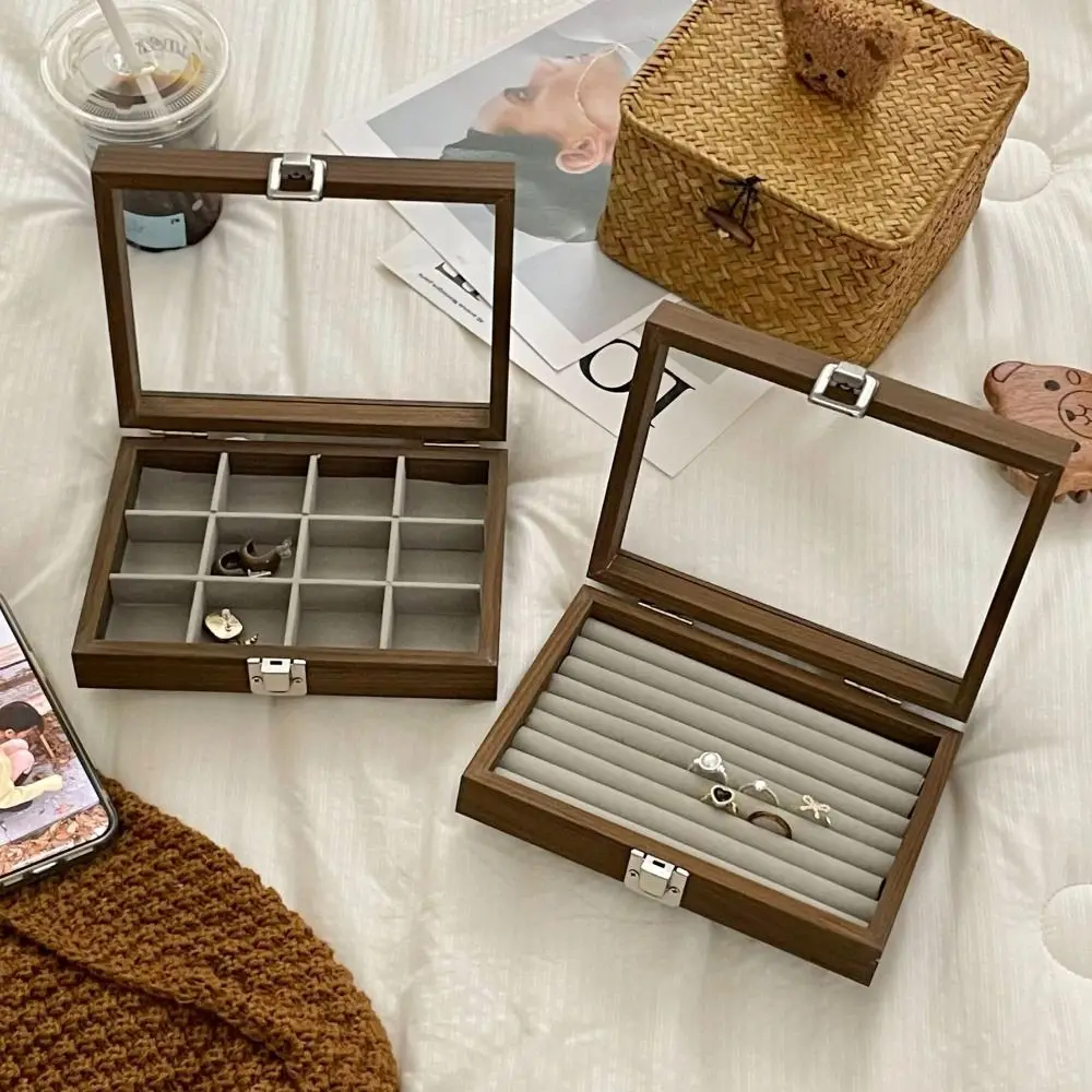 Square Wooden Jewelry Box Large Capacity Jewelry Display Jewelry Organizer Earrings Glass Lid Earring Organizer Jewelry Storage
Square Wooden Jewelry Box Large Capacity Jewelry Display Jewelry Organizer Earrings Glass Lid Earring Organizer Jewelry Storage