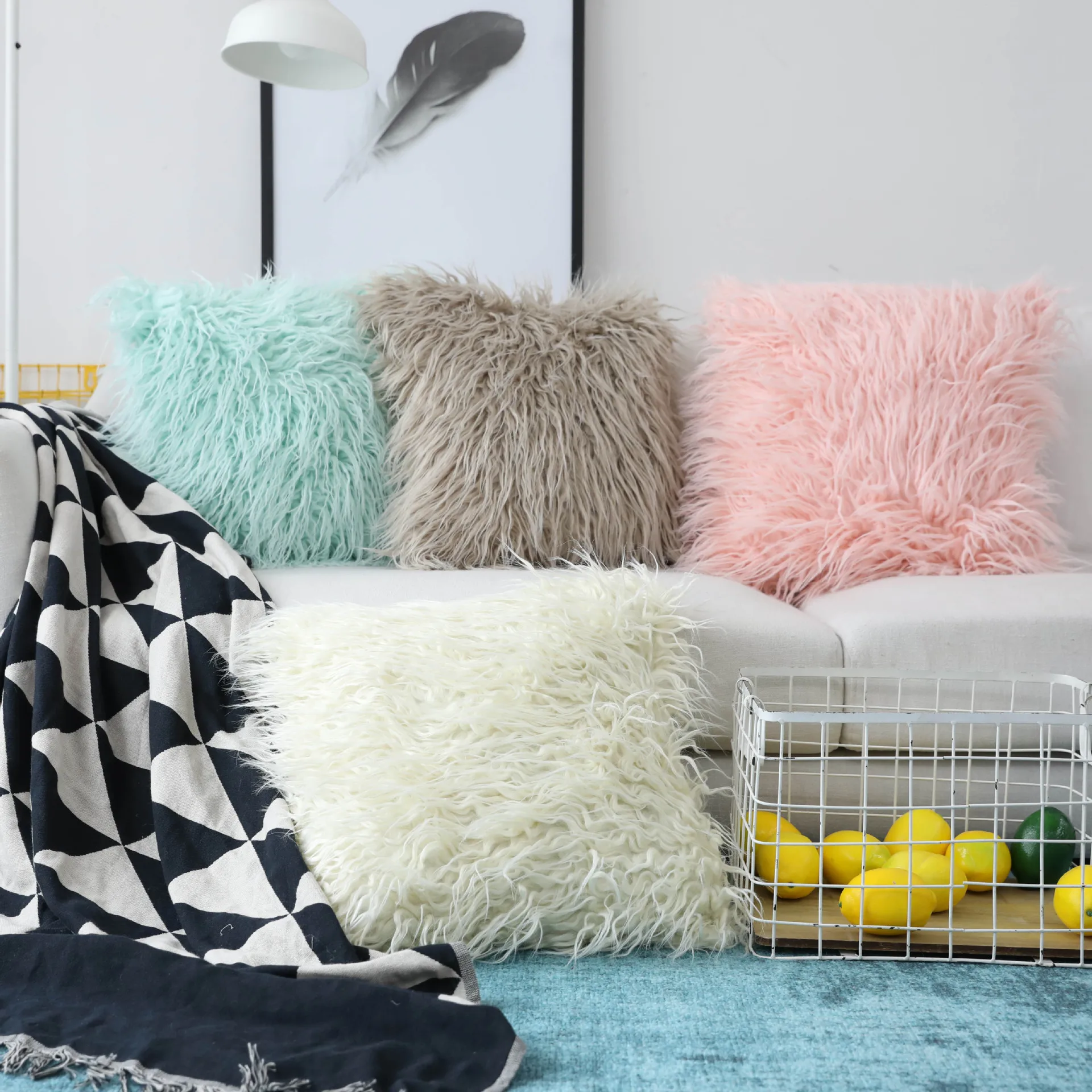 Ins Solid Color Cushion Faux Beach Wool Pillow Without Core Plush Pillow Case Multi-purpose Pillow Office Car Waist Pillow Sofa
Ins Solid Color Cushion Faux Beach Wool Pillow Without Core Plush Pillow Case Multi-purpose Pillow Office Car Waist Pillow Sofa