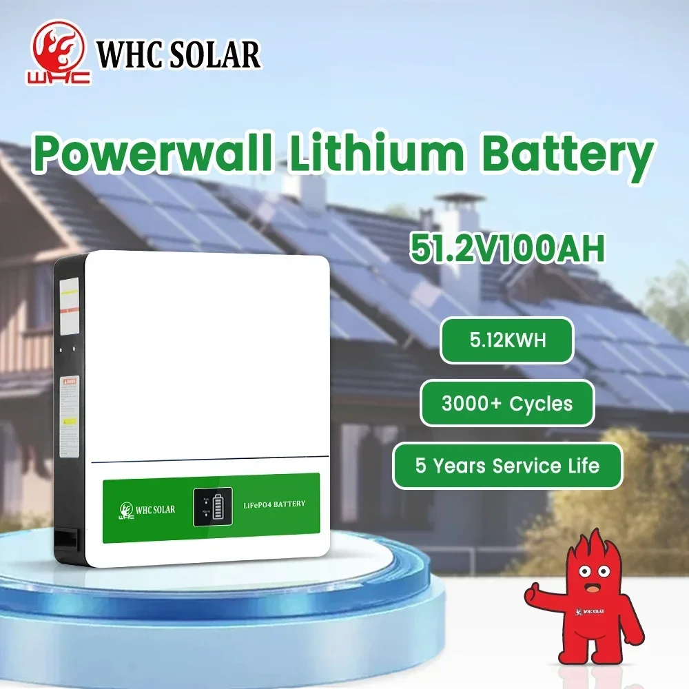 New WHC Solar 51.2V 100Ah 200Ah 300Ah Lithium Iron Solar Battery Lifepo4 Lithium Ion Batteries For Solar Energy System
New WHC Solar 51.2V 100Ah 200Ah 300Ah Lithium Iron Solar Battery Lifepo4 Lithium Ion Batteries For Solar Energy System