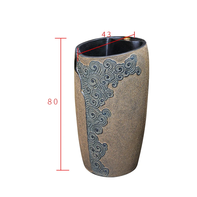 Balcony column basin Small apartment floor-to-ceiling washbasin Chinese courtyard integrated column washbasin
Balcony column basin Small apartment floor-to-ceiling washbasin Chinese courtyard integrated column washbasin
