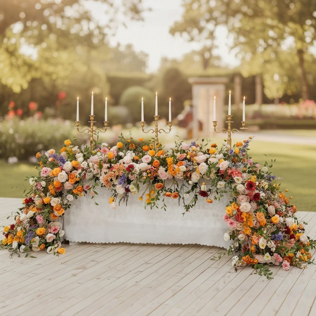 Artificial Purple Rose And Orchids Flower Garland Handcrafted Garland With Flowers For Wedding Arch Greenery Backdrop Table
Artificial Purple Rose And Orchids Flower Garland Handcrafted Garland With Flowers For Wedding Arch Greenery Backdrop Table