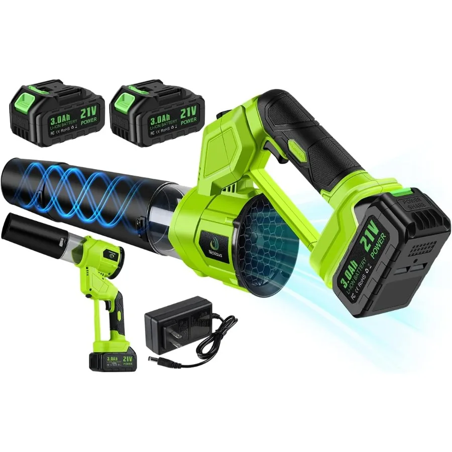 Беспроводная воздуходувка для листьев, перезаряжаемая, 21В, электрическая, с 2 аккумуляторами и зарядным устройством, 4 режима скорости, поворотная насадка
Беспроводная воздуходувка для листьев, перезаряжаемая, 21В, электрическая, с 2 аккумуляторами и зарядным устройством, 4 режима скорости, поворотная насадка